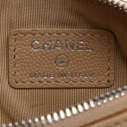 Chanel Caviar Quilted Small Cosmetic Case Beige 6 of 8