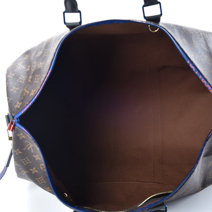 Louis Vuitton Monogram Taiga Outdoor Keepall Bandouliere 55 8 of 9