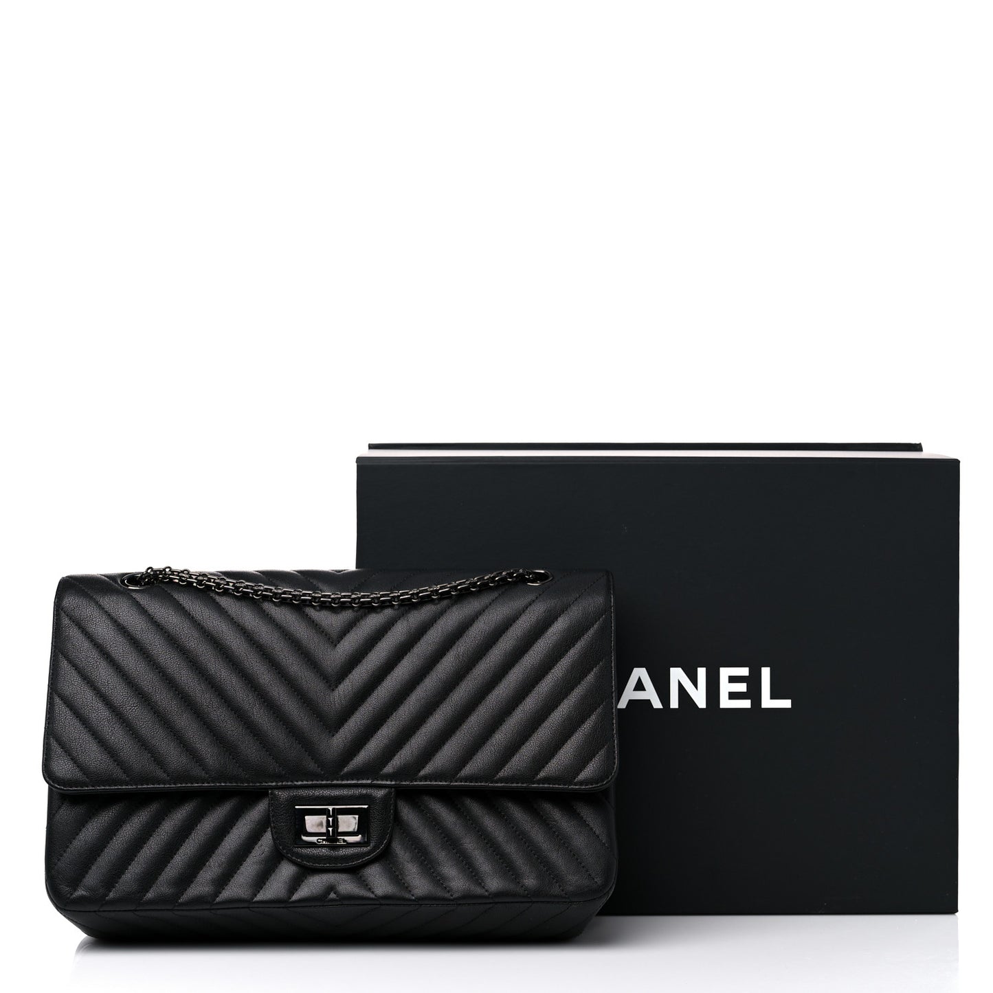 Sheepskin Chevron Quilted 2.55 Reissue 227 Flap So Black