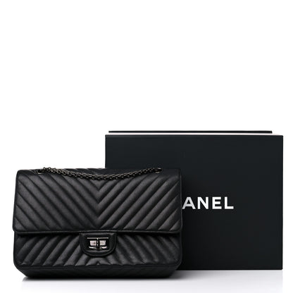 Chanel Sheepskin Chevron Quilted 2.55 Reissue 227 Flap So Black 15 of 15