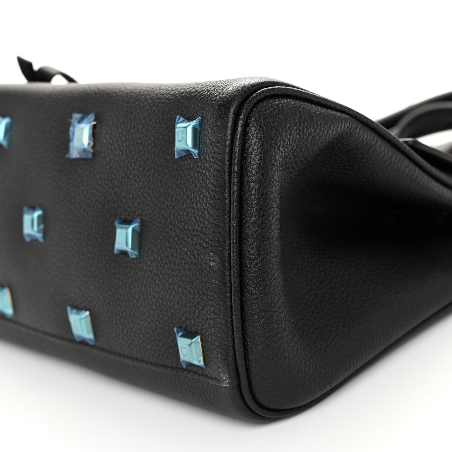 Salvatore Ferragamo Calfskin The Studio Bag Black 10 of 11