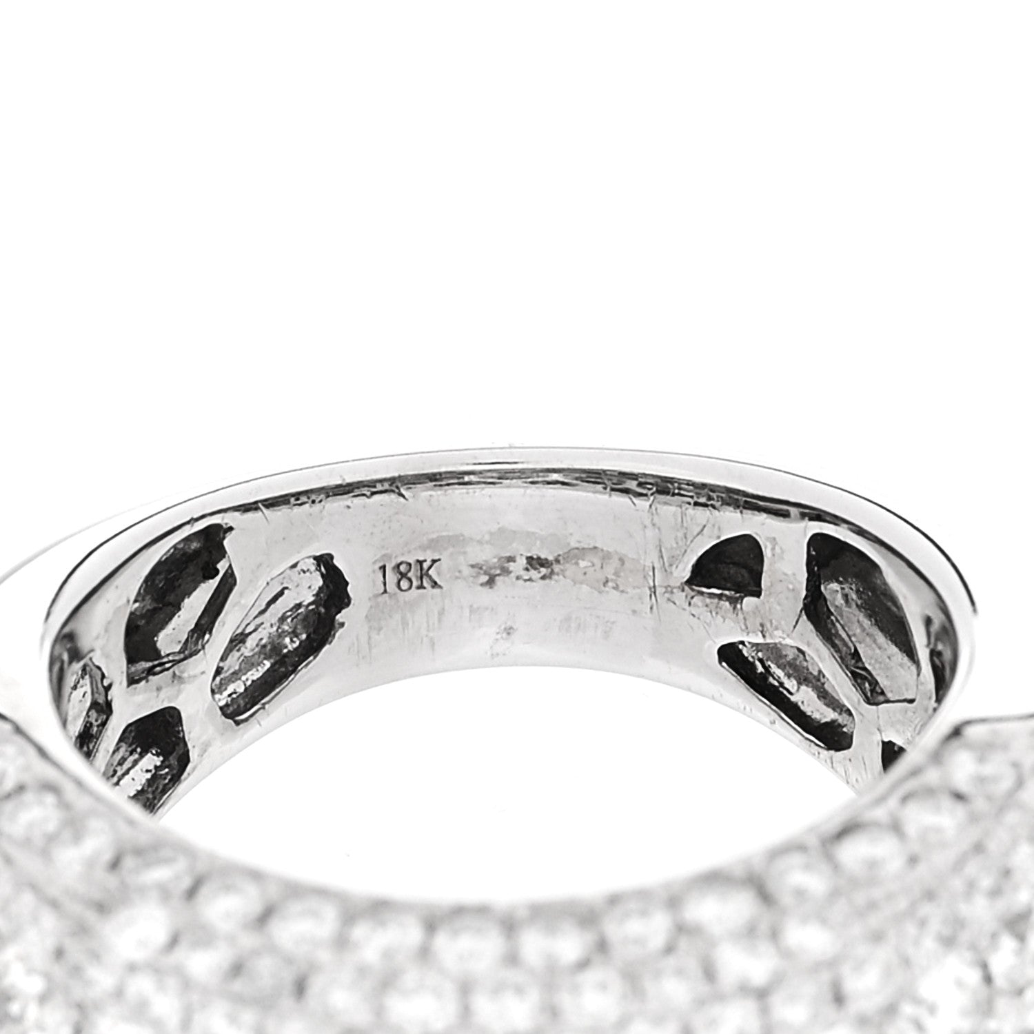 Parker & West by FASHIONPHILE 18K White Gold Diamond 3.15ctw Band Ring 53 6.25 9 of 9