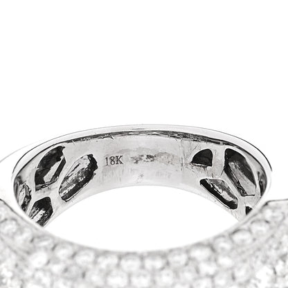 Parker & West by FASHIONPHILE 18K White Gold Diamond 3.15ctw Band Ring 53 6.25 9 of 9