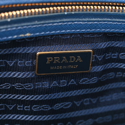 Prada Saffiano Small Galleria Double Zip Tote Bluette 7 of 18
