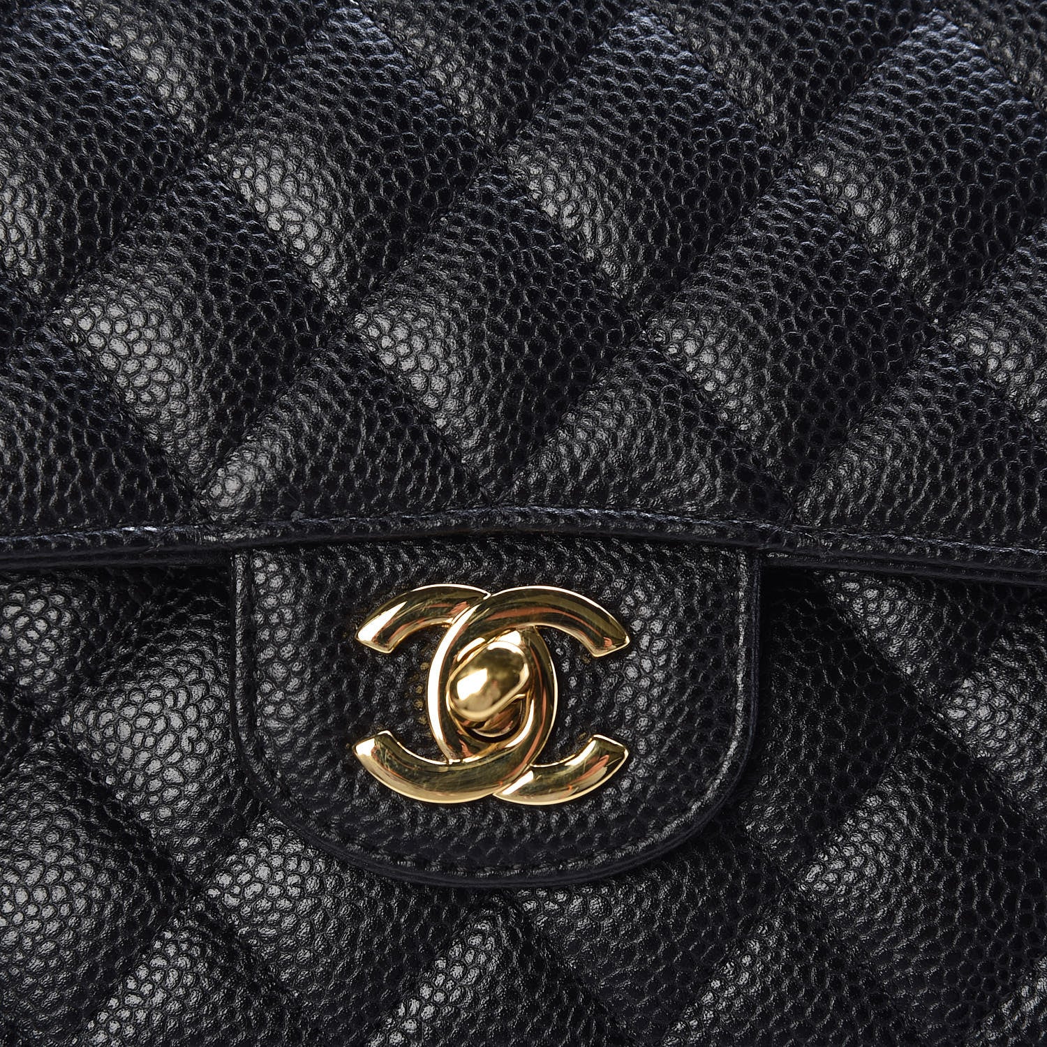 Chanel Caviar Quilted Medium Double Flap Black 10 of 10
