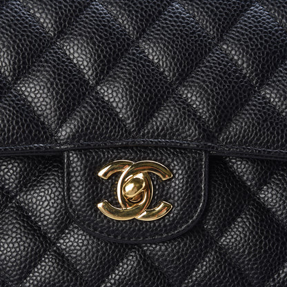 Chanel Caviar Quilted Medium Double Flap Black 10 of 10