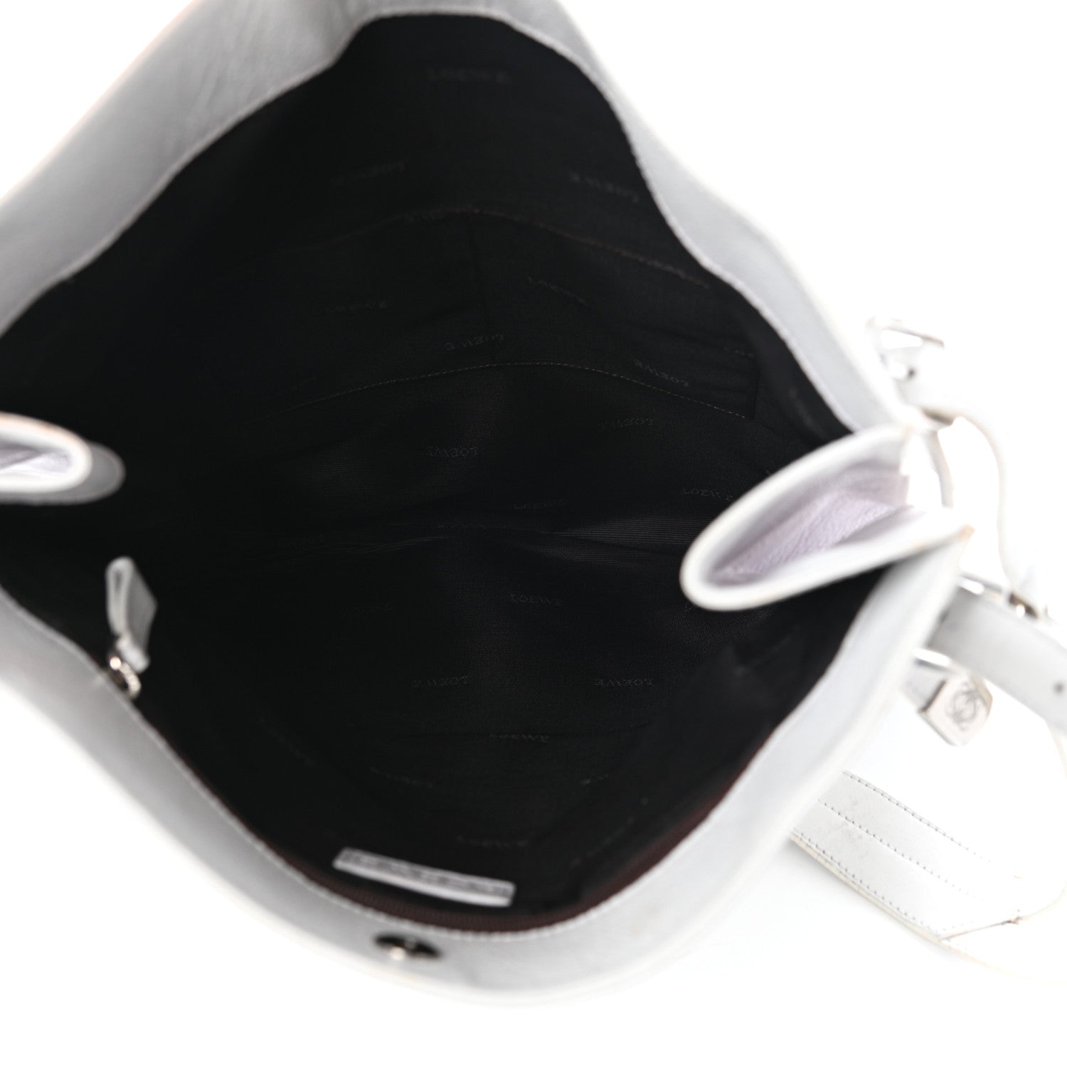 Loewe Calfskin Studded Shopping Tote White 5 of 11