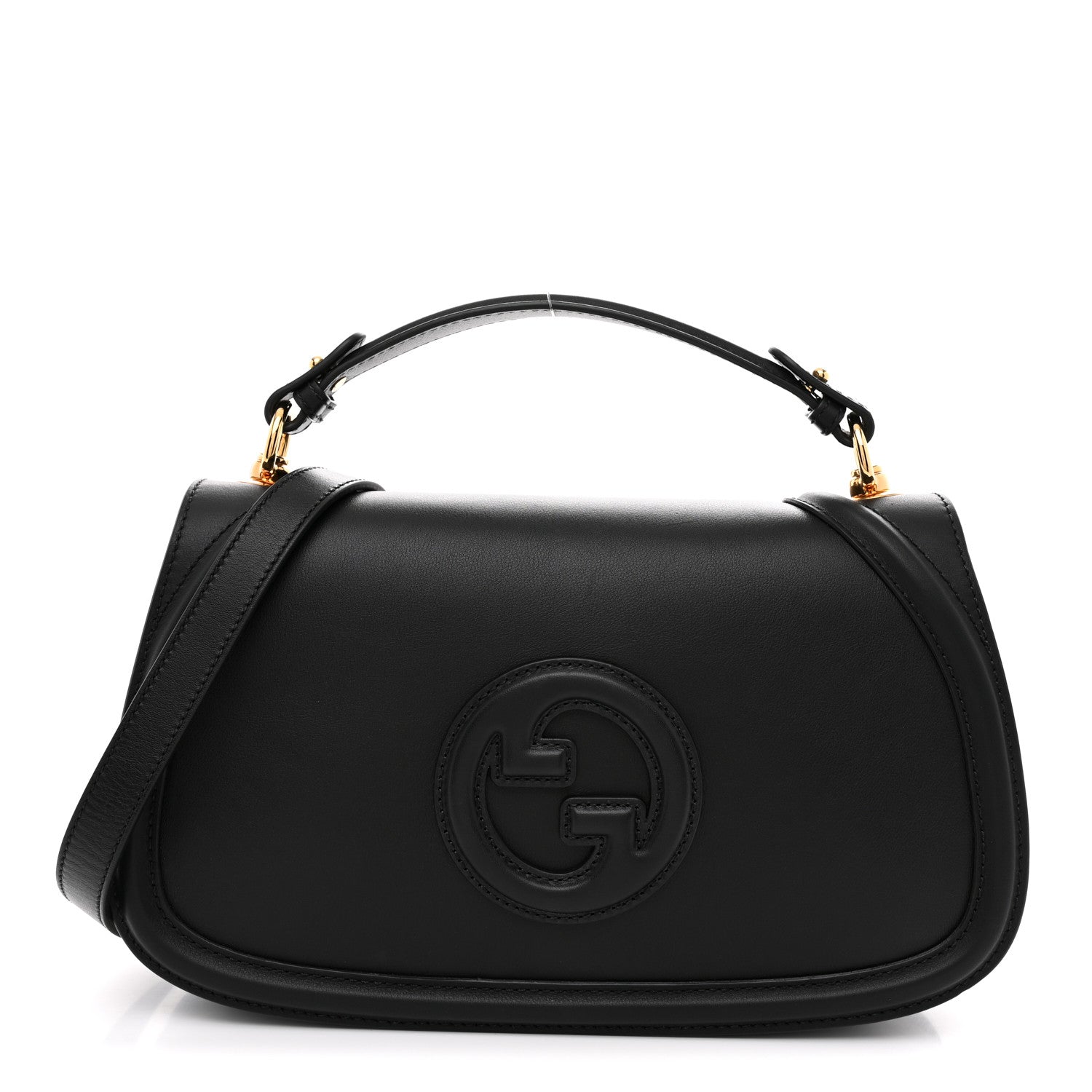 Gucci Calfskin Large Blondie Top Handle Bag Black 1 of 11