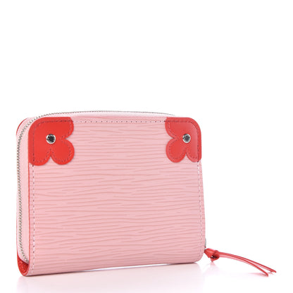 Louis Vuitton Epi Blooming Corners Zippy Coin Purse Rose Ballerine Coquelicot 3 of 10