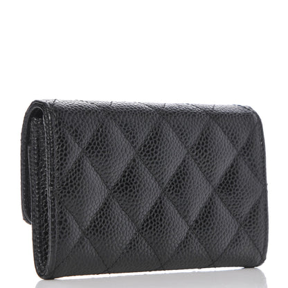Chanel Caviar Quilted Flap Card Holder Black 3 of 8