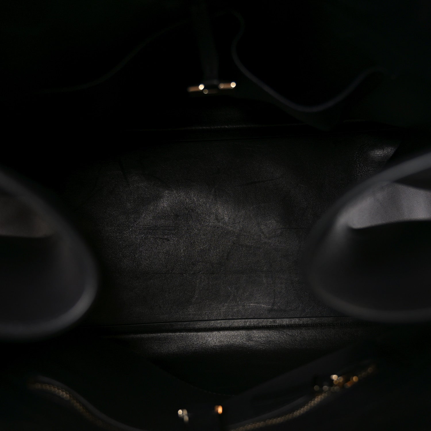 The Row Polished Saddle Calfskin Soft Margaux Belt 15 Black 5 of 9