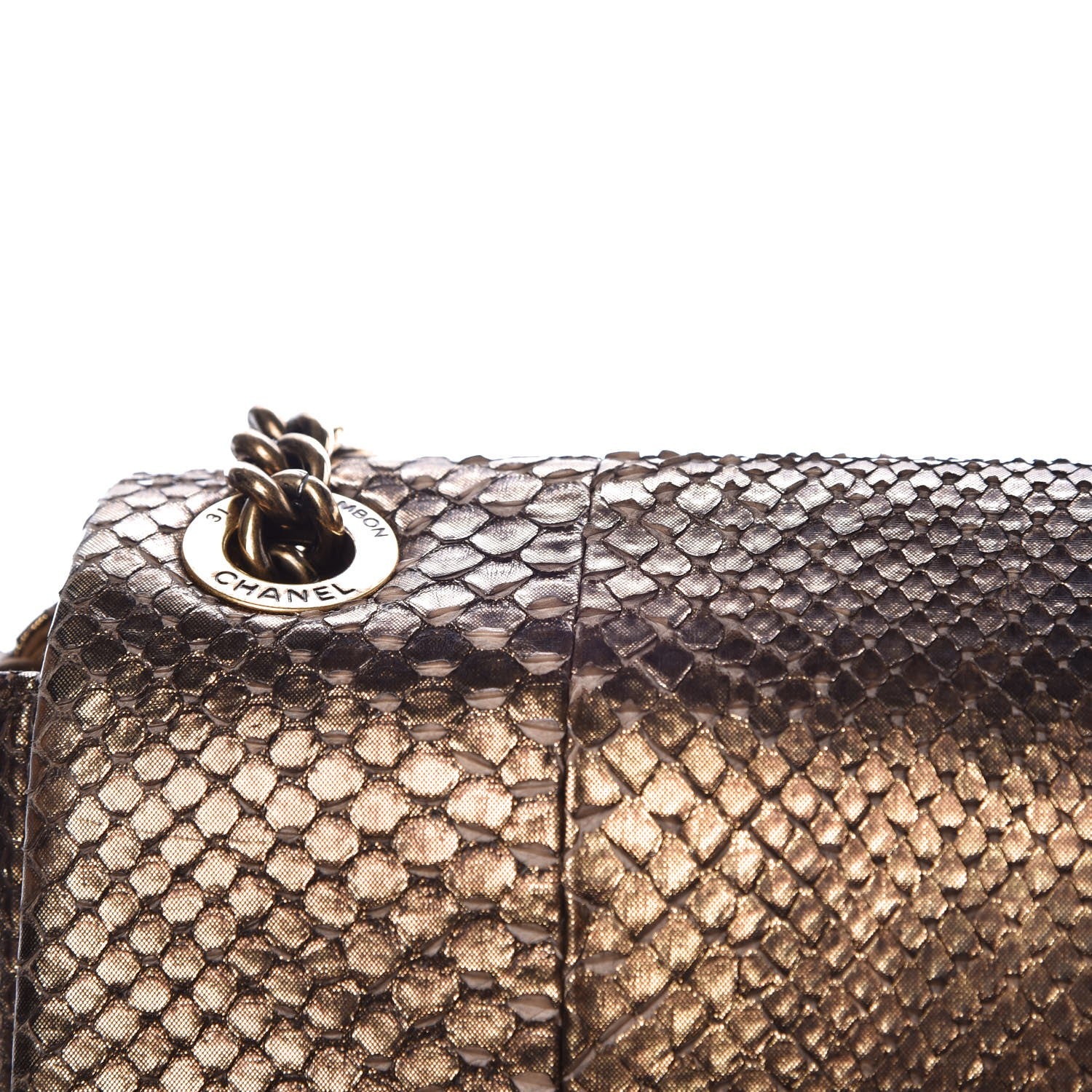 Chanel Python CC Square Flap Bronze 13 of 13