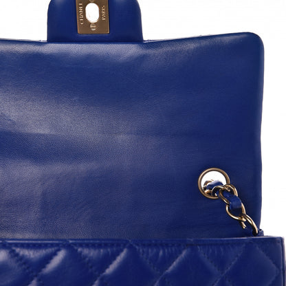 Chanel Lambskin Quilted Mini Rectangular Flap Blue 8 of 13