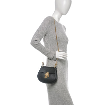Chloe Grained Lambskin Mini Drew Shoulder Bag Black 2 of 6