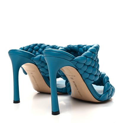 Bottega Veneta Nappa Twisted Padded Intrecciato Curve Slide Sandals 39 Bleuette 4 of 8