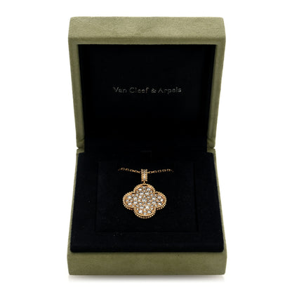 Van Cleef & Arpels 18K Yellow Gold Diamond Magic Alhambra Long Necklace 5 of 5