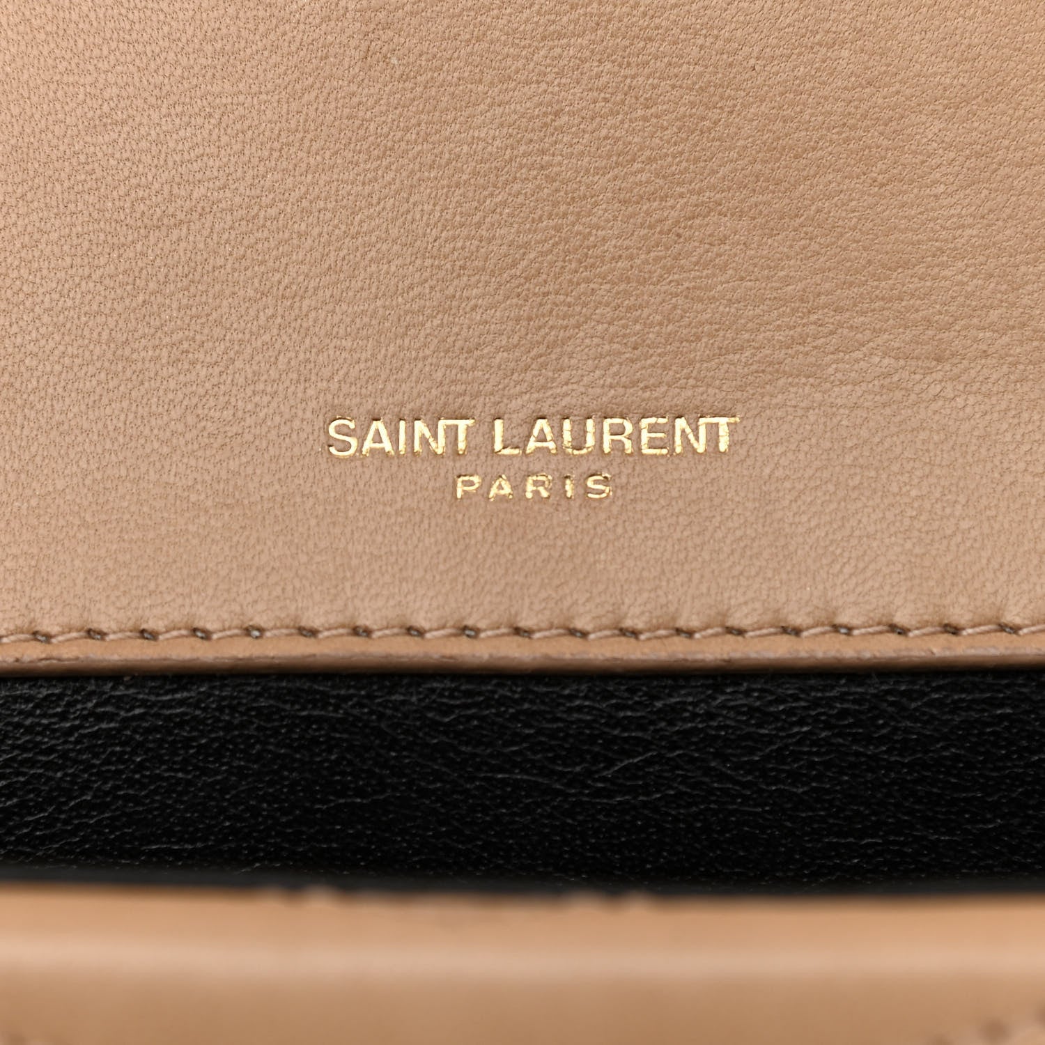 Saint Laurent Lambskin Matelasse Chevron Monogram Small Sulpice Bag Sable Beige 6 of 13