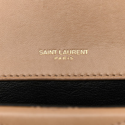 Saint Laurent Lambskin Matelasse Chevron Monogram Small Sulpice Bag Sable Beige 6 of 13
