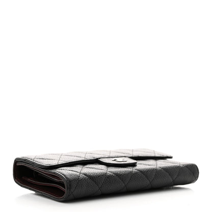 Chanel Caviar Quilted Large Flap Wallet Black 4 of 10