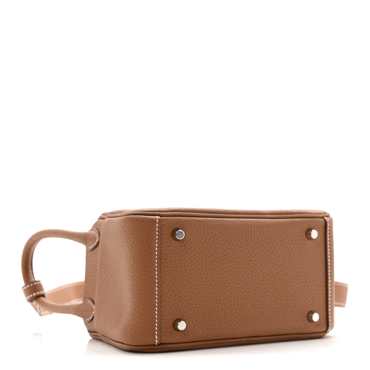 Hermes Taurillon Clemence Mini Lindy 20 Gold 4 of 11