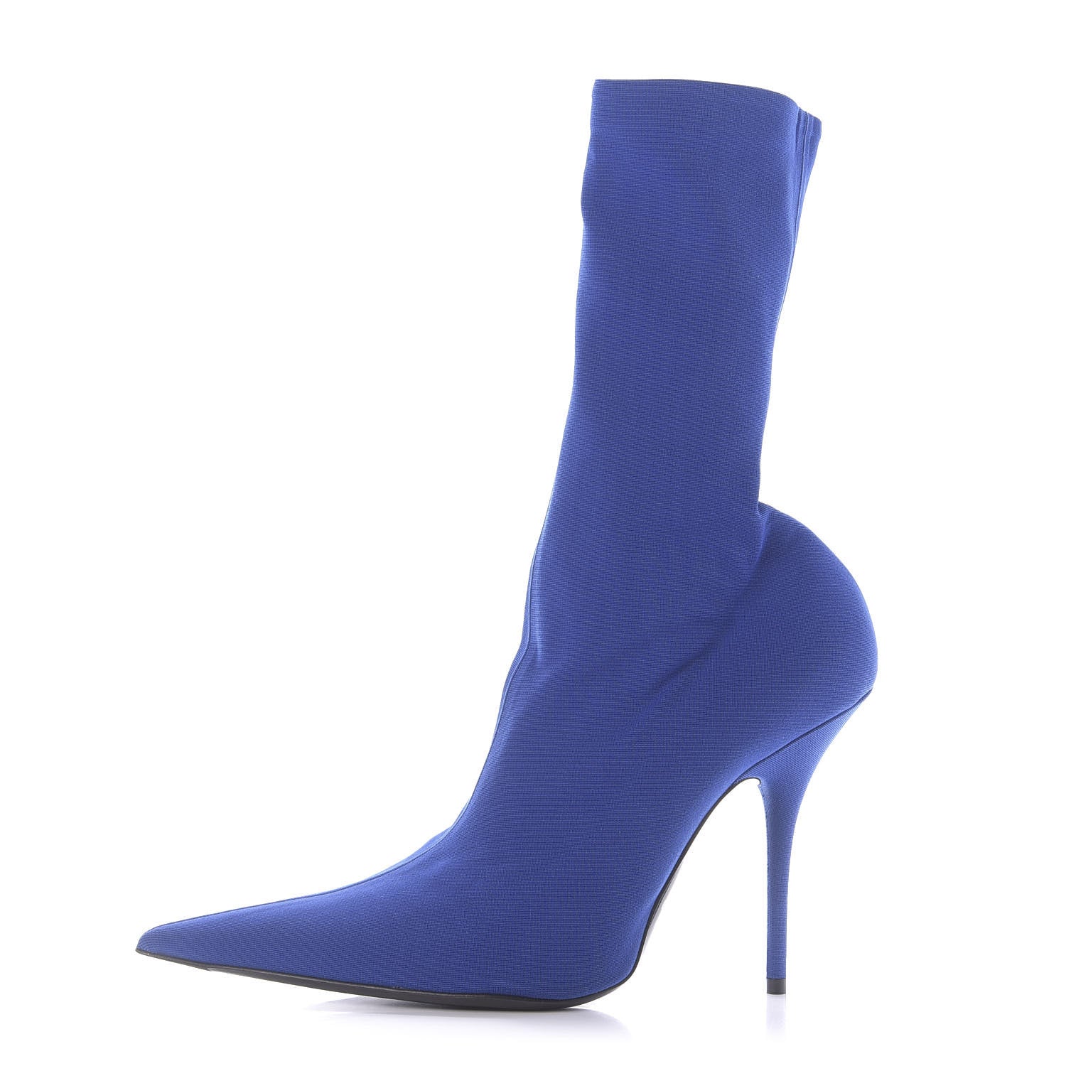 Balenciaga Jersey Crepe Pointed Toe Knife Booties 40 Bleu Sapphir 1 of 9