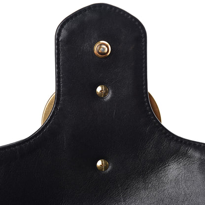 Gucci Calfskin Matelasse Medium GG Marmont Shoulder Bag Black 14 of 16