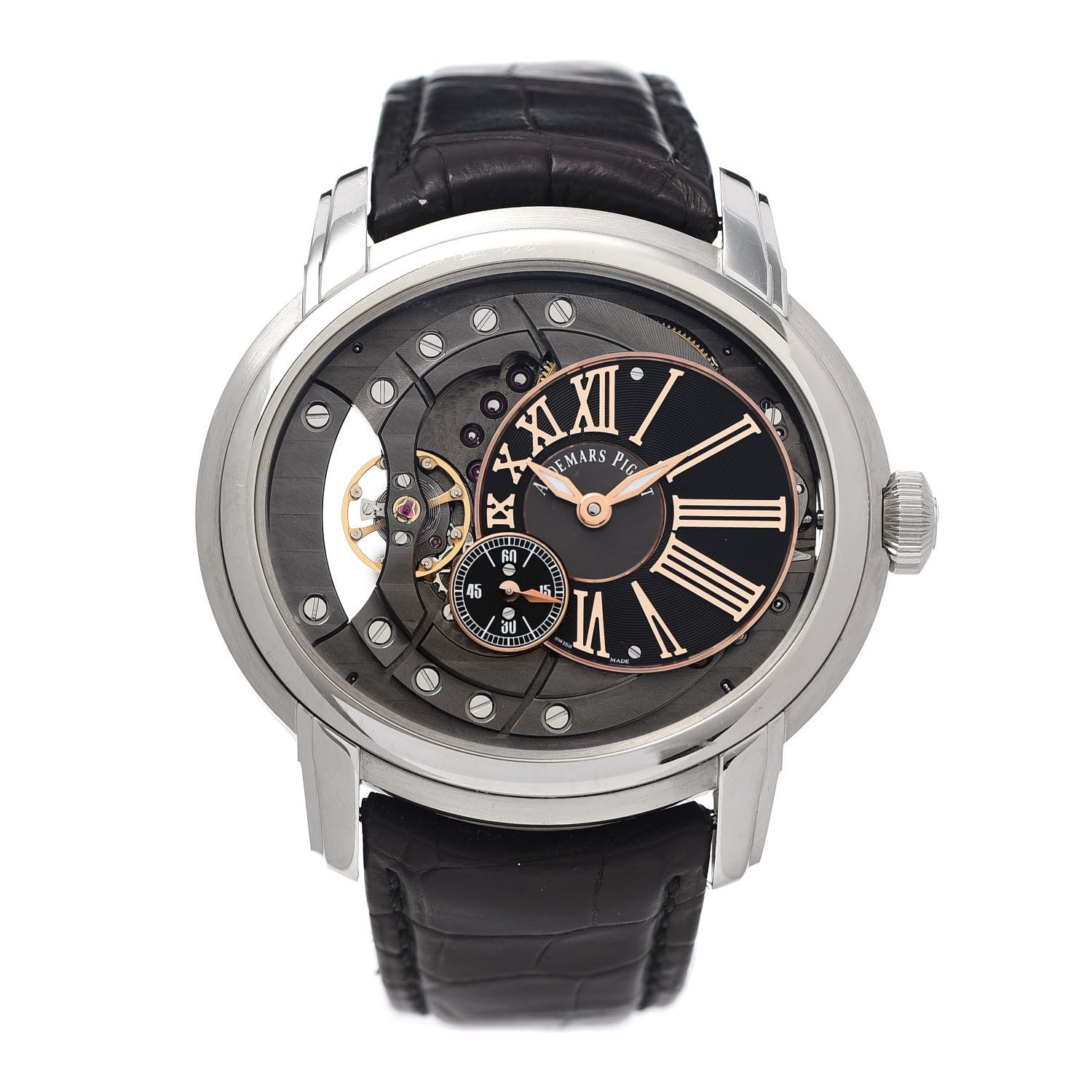 Audemars Piguet Stainless Steel 47mm Millenary 4101 Automatic Watch Black 15350ST.OO.D002CR.01 1 of 5