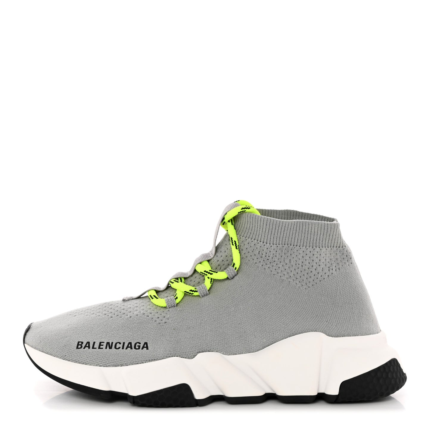 Sweatshirt Knit Womens Speed Lace Up Sneakers 37 Gris