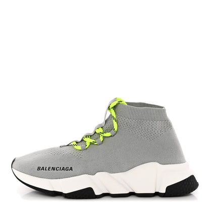Balenciaga Sweatshirt Knit Womens Speed Lace Up Sneakers 37 Gris 1 of 11