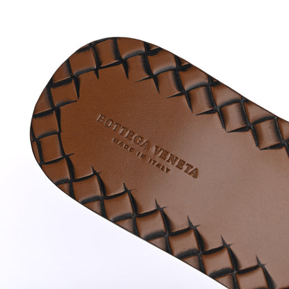 Bottega Veneta Nappa Intrecciato Patent Ravello Buckle Flat Sandals 40 Black White 6 of 15