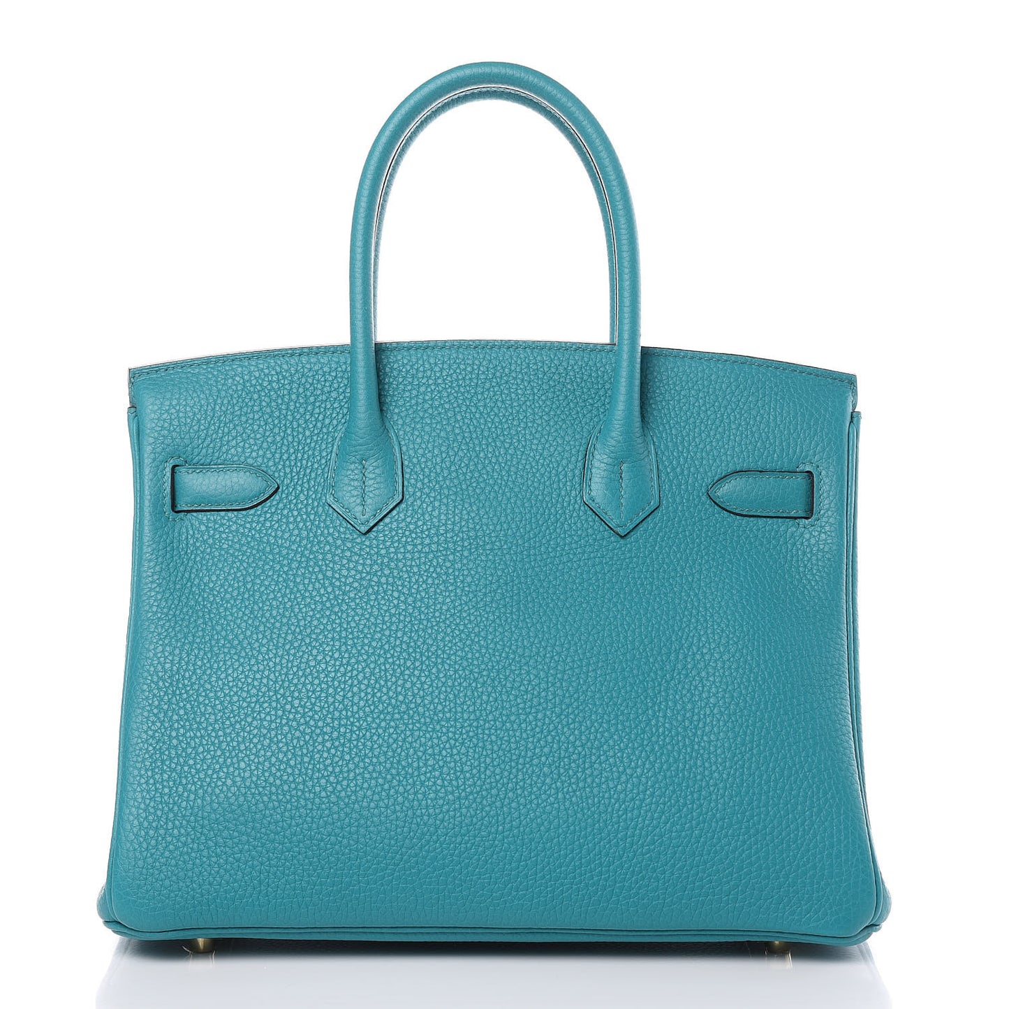 Taurillon Clemence Birkin 30 Bleu Paon