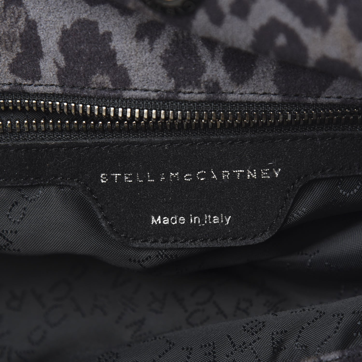 Stella McCartney Leopard Shaggy Deer Small Falabella Tote Grey 6 of 10