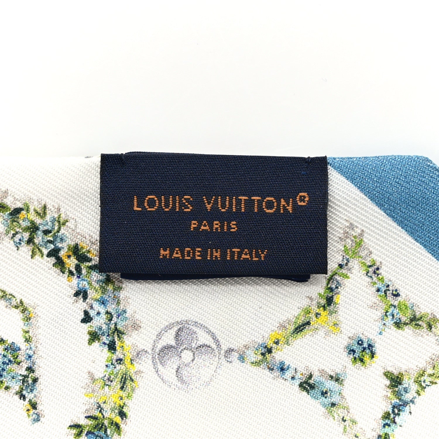 Louis Vuitton Silk Monogram Flowers BB Bandeau Blue 3 of 4
