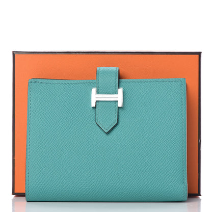 Hermes Epsom Bearn Compact Wallet Vert Verone 8 of 8
