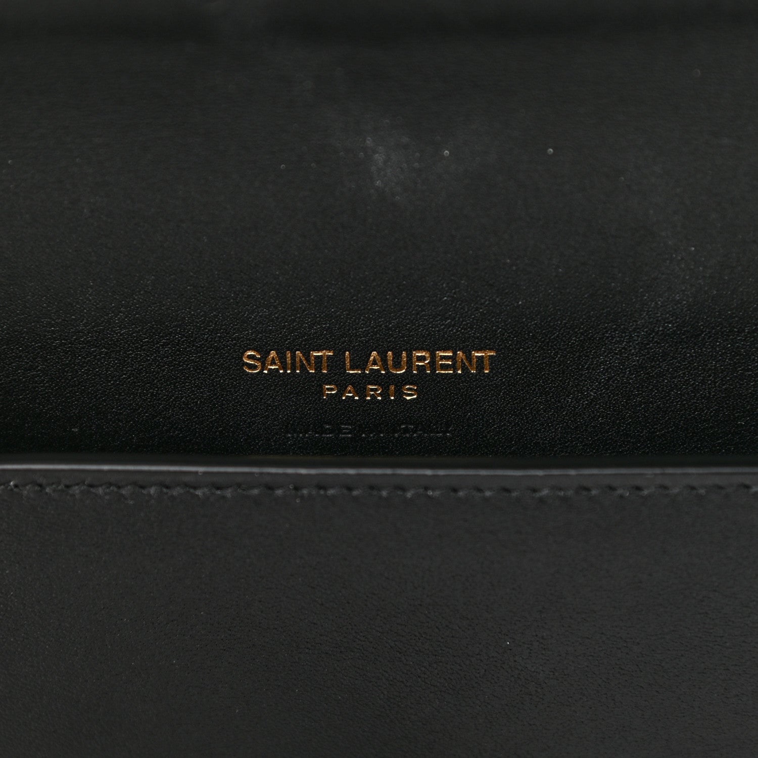 Saint Laurent Canvas Striped Phone Holder Crossbody Beige Black 5 of 8