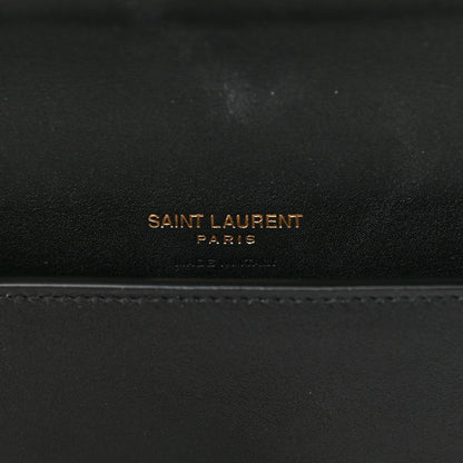 Saint Laurent Canvas Striped Phone Holder Crossbody Beige Black 5 of 8