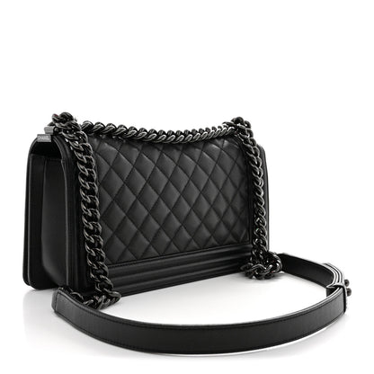 Chanel Caviar Quilted Medium Boy Flap So Black 3 of 11