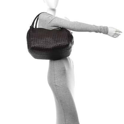 Bottega Veneta Nappa Intrecciato Parachute Bag Ebano 2 of 16