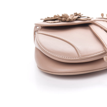 Christian Dior Calfskin Mini 3D Floral Saddle Bag Fard 8 of 10