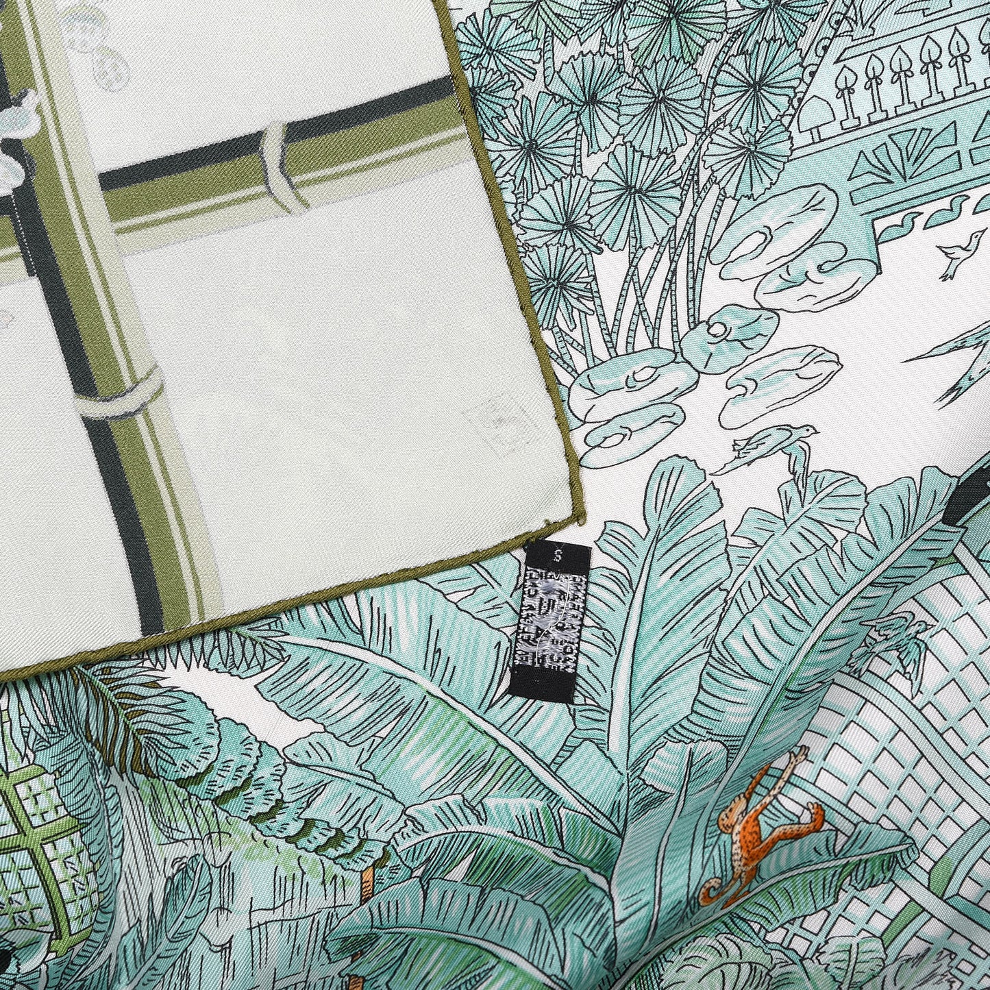 Silk Jardins D Hiver Scarf 90