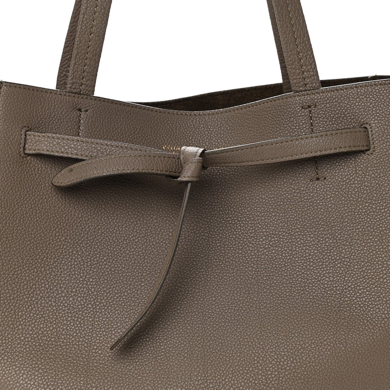 Celine Soft Grained Calfskin Small Belt Cabas Phantom Taupe 9 of 11