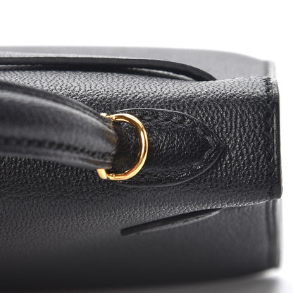 Hermes Chevre Mysore Mini Kelly Sellier 20 Black 68 of 76