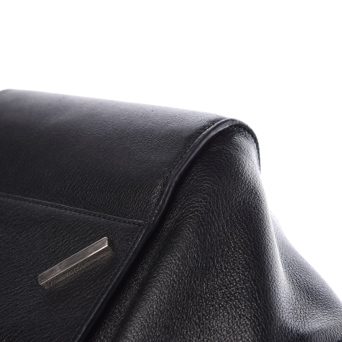 Calfskin Medium Hammock Shoulder Bag Black