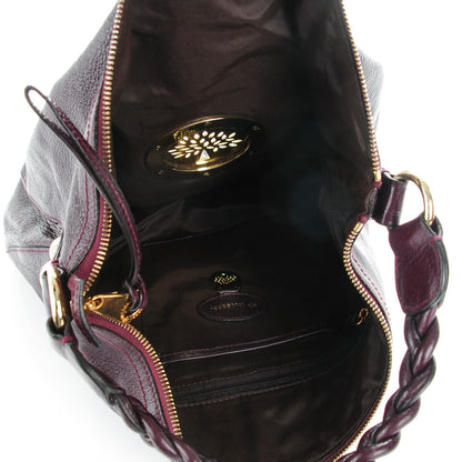Mulberry Spongy Pebbled Calfskin Large Daria Hobo Oxblood 5 of 8