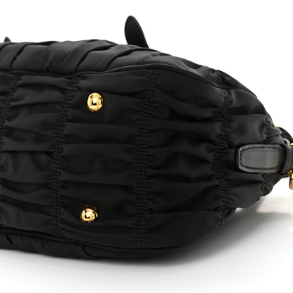 Prada Tessuto Nylon Gaufre Shopping Satchel Black 10 of 11