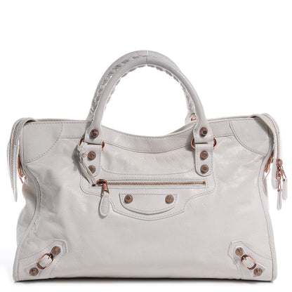 Balenciaga Agneau Giant 12 Rose Gold Hardware City White 1 of 12