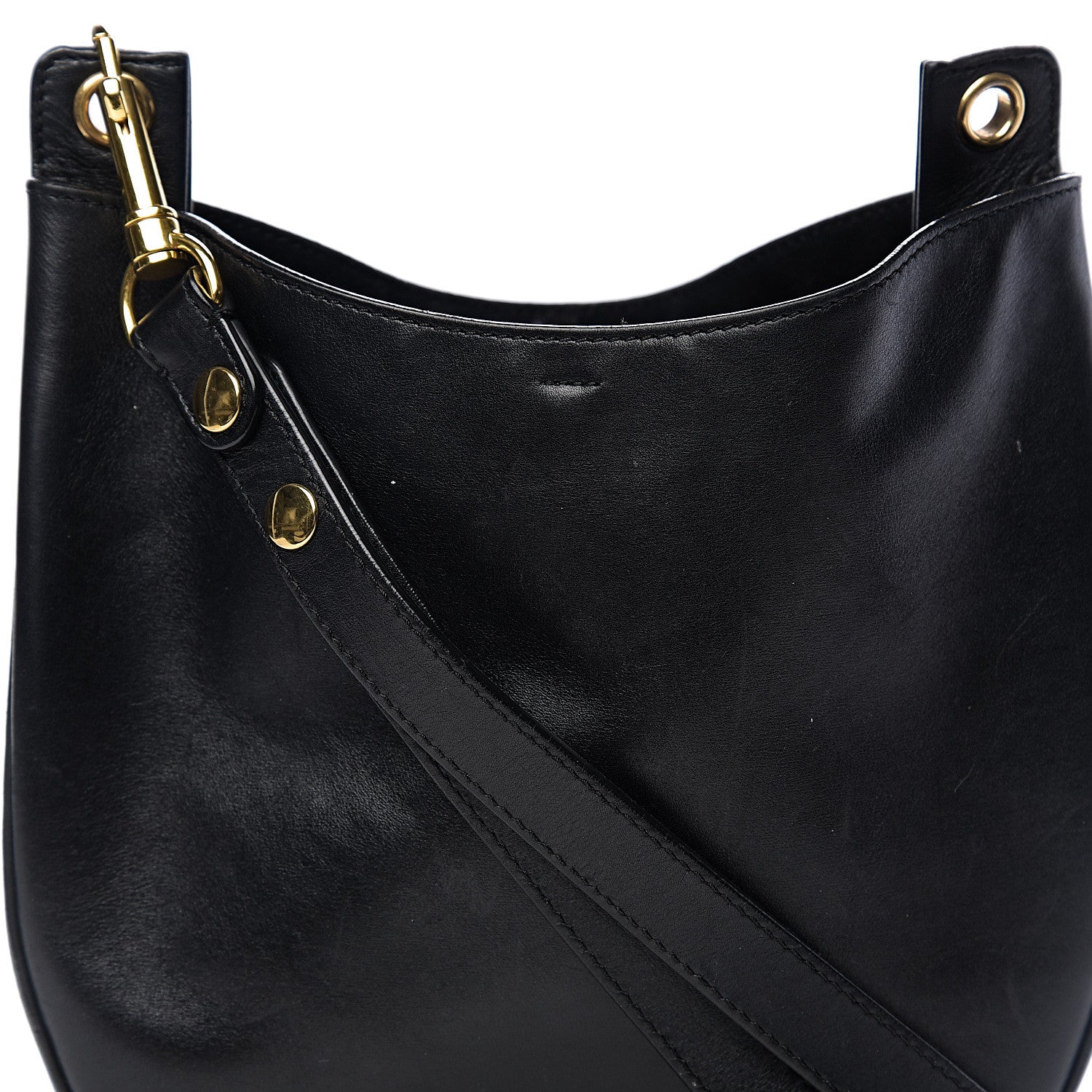 Celine Palmelato Calfskin Small Hobo Black 11 of 13