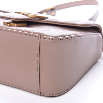 Gucci Calfskin Matelasse Mini GG Marmont Top Handle Shoulder Bag Porcelain Rose 9 of 10