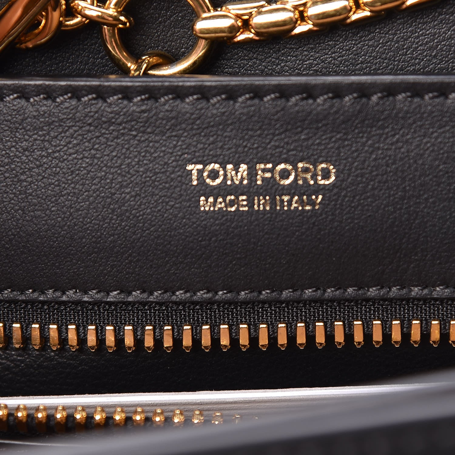 Tom Ford Calfskin Medium Sienna Shoulder Bag Black 8 of 9