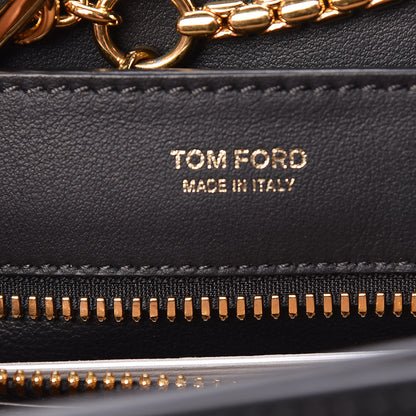 Tom Ford Calfskin Medium Sienna Shoulder Bag Black 8 of 9